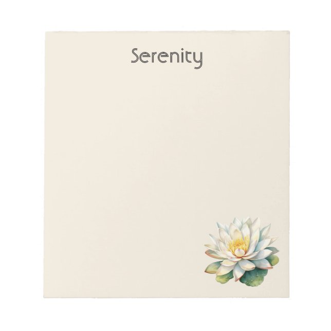 Bloc De Notas Flor de Loto Serenidad (Frente)
