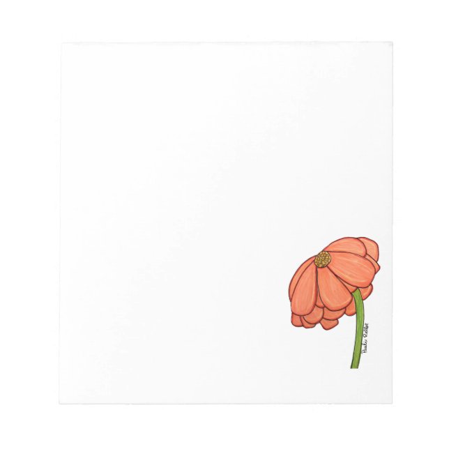 Bloc De Notas Flor de Naranja (Frente)