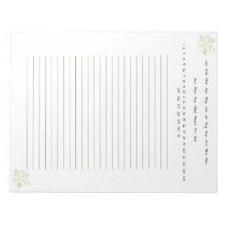 Bloc De Notas Flor de oro