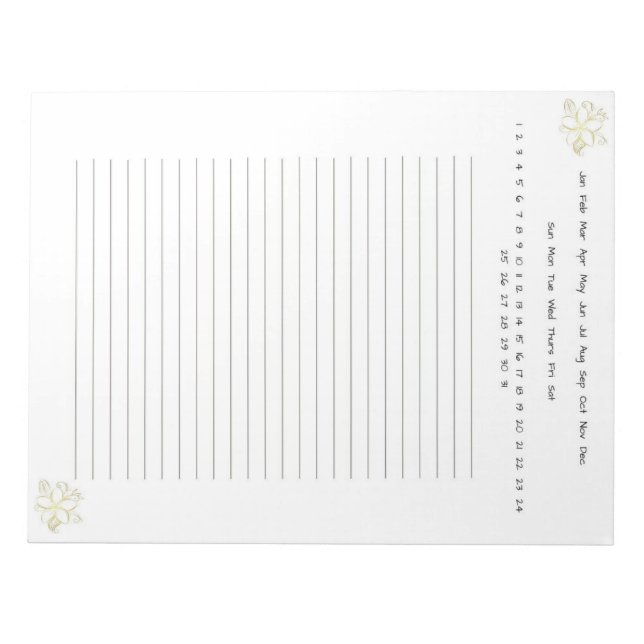 Bloc De Notas Flor de oro (Frente)