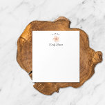 Bloc De Notas Flor de Plumeria Mahalo Cute Personalizada<br><div class="desc">Mis cuadernos hacen grandes regalos para amigos,  familia e incluso para ti. Personaliza con un nombre para un regalo único. Esta almohadilla tiene una piña dibujada a mano,  perfecta para cualquier ocasión.</div>