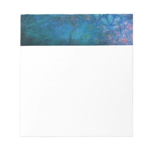 Bloc De Notas Flor Lotus elegante y turquesa