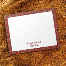 Flor natural marrón de patrón rojo oscuro