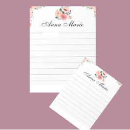 Bloc De Notas Flor rosa