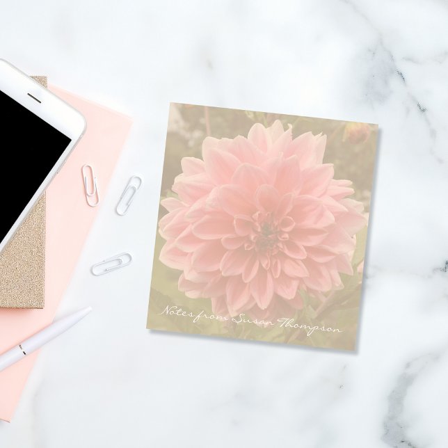 Bloc De Notas Flor rosa de Dahlia (Subido por el creador)