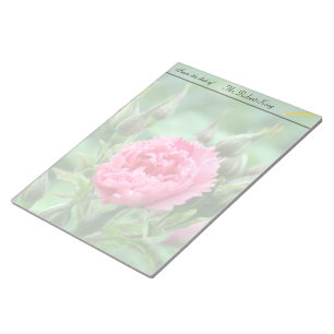 Bloc De Notas Flor rosa rosa rosa, fotografía floral.