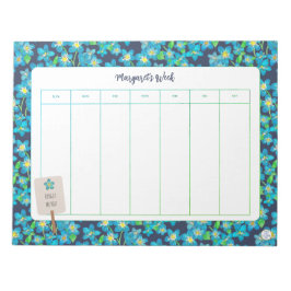 Bloc De Notas Flor salvaje de primavera me olvida de que no sea