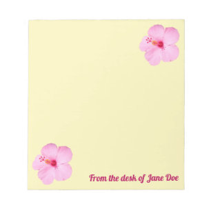 Bloc De Notas Flor tropical Hibiscus rosa