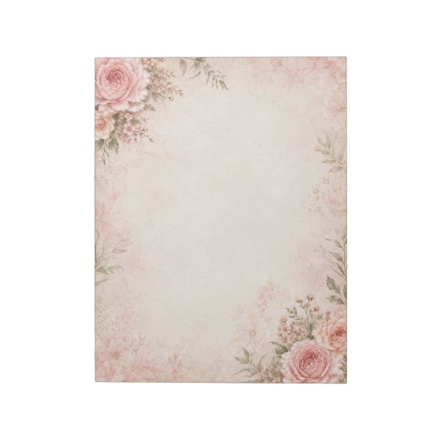 Bloc de notas floral (Lado Izquierdo)
