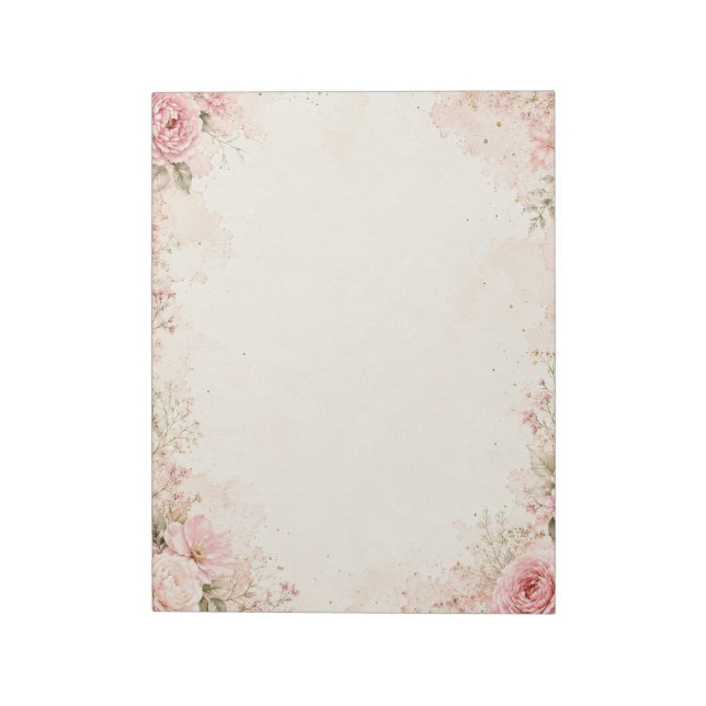 Bloc de notas floral (Lado Izquierdo)