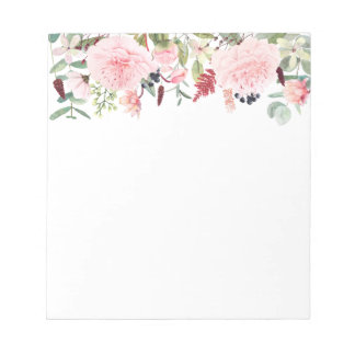 Bloc de notas floral