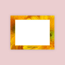 Bloc De Notas Floral Alegre Gerbera Notepad amarillo