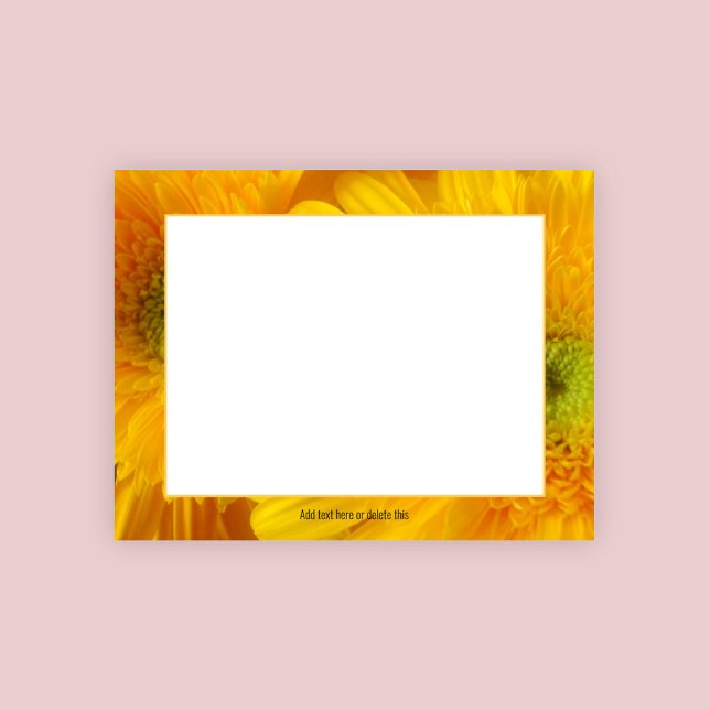 Bloc De Notas Floral Alegre Gerbera Notepad amarillo (Subido por el creador)