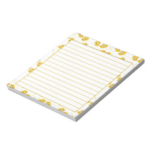 Bloc De Notas Floral amarillo