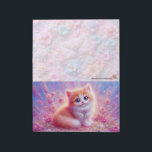 Bloc De Notas Floral Cat Notepad<br><div class="desc">Rococo Impressionism Kawaii Rainbows: "There's a lot going on here." Palais de Marigold St. May creates unique stationery for those that love all things cute, Kawaii, floral, and colorful. Note that the designs are generally created for the large notepads, stationery sheets, stickers, address labels, note cards, and envelopes. If you...</div>