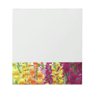 Bloc De Notas Floral colorida de Snapdragons