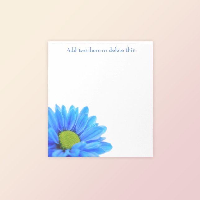 Bloc de notas floral Cute Blue Daisy (Subido por el creador)