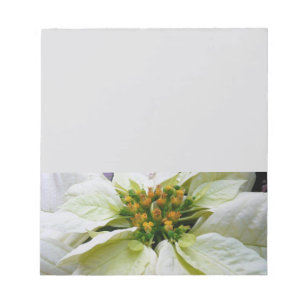 Bloc De Notas Floral de feriado de Navidades elegantes de Poinse