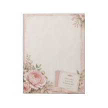 Bloc de notas floral de las Escrituras cristianas