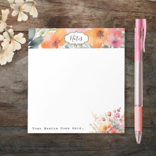 Bloc De Notas Floral Mínima Simple Todos Los Días