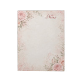 Bloc de notas floral personalizado