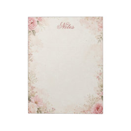 Bloc de notas floral personalizado