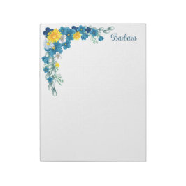 Bloc De Notas Floral Personalizado