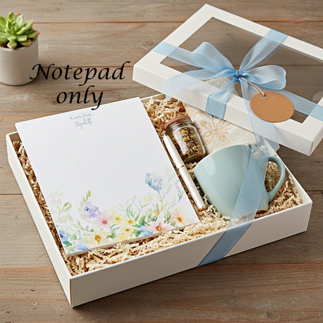 Bloc De Notas Floral personalizado acuarela pastel (Subido por el creador)