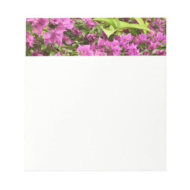 Bloc De Notas Floral Tropical Morada Bougainvillea (Frente)