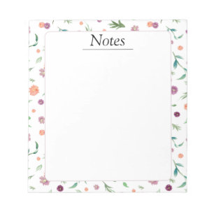 Bloc de notas floral - Un regalo de cumpleaños pre