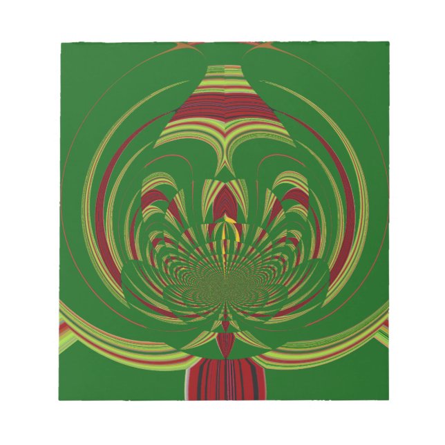 Bloc De Notas Floral verde (Frente)