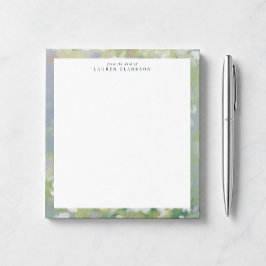 Bloc de Notas Floral Verde Suave De Mi Escritorio