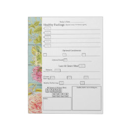 Bloc De Notas Floral vintage y madera "para mí" 5 Plus 1 Éxito