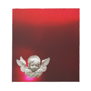 Bloc De Notas FLORENTINE RENAISSANCE ANGEL, rojo