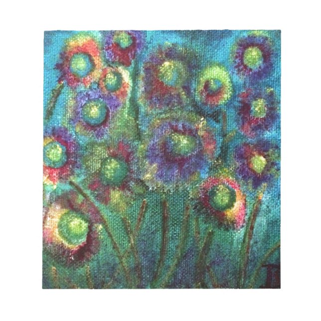 Bloc De Notas Flores abstractas (Frente)