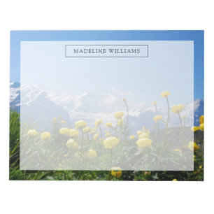 Bloc De Notas Flores   Alpes suizos Eiger Monch