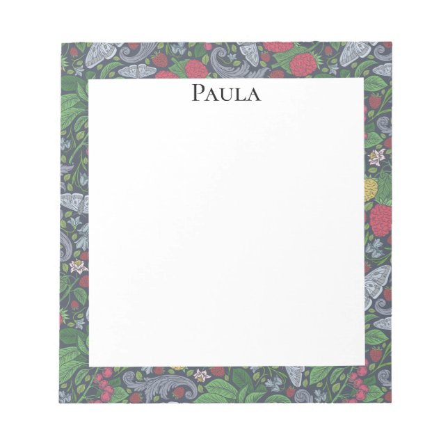 Bloc De Notas Flores Antiguas Mariposas Marigold Claveles (Frente)