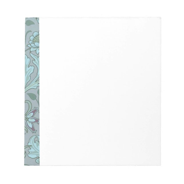 Bloc De Notas Flores Azules Pastel (Frente)