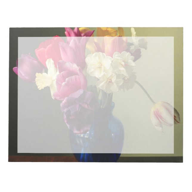 Bloc De Notas Flores | Bouquet de flores de primavera (Frente)