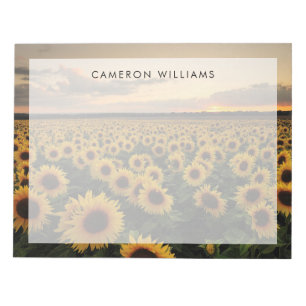 Bloc De Notas Flores Campo de Girasoles