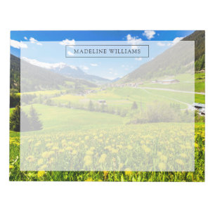 Bloc De Notas Flores Cantón Dandelion de Grisons, Suiza