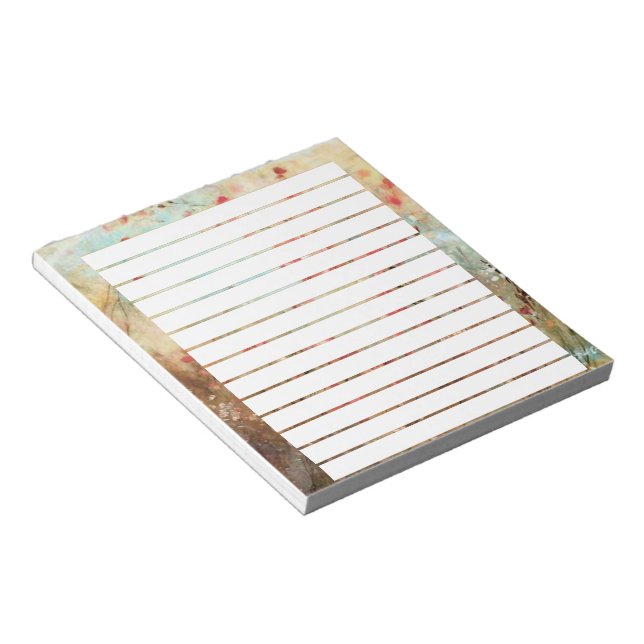 Bloc De Notas Flores de acuarela rosadas (Lado Derecho)