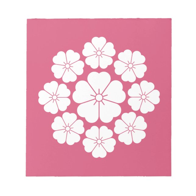 Bloc De Notas Flores de cerezo de nueve estrellas (Frente)