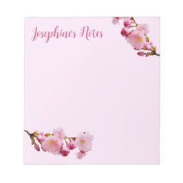 Bloc De Notas Flores de cerezo rosado Sakura flores primaverales