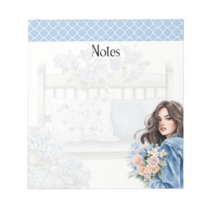 Bloc De Notas Flores de la hora azul: colección de notas suaves