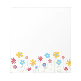 Bloc De Notas Flores de Primavera Funky