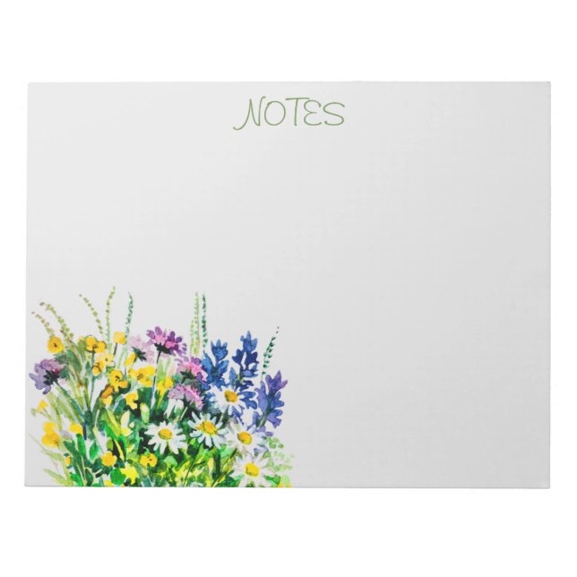 Bloc De Notas Flores de verano silvestres (Frente)