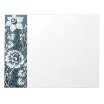 Flores Fantásticas (Slate Teal) Arte Fino