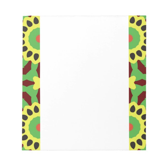 Bloc De Notas Flores geométricas abstractas OT 67 (Frente)