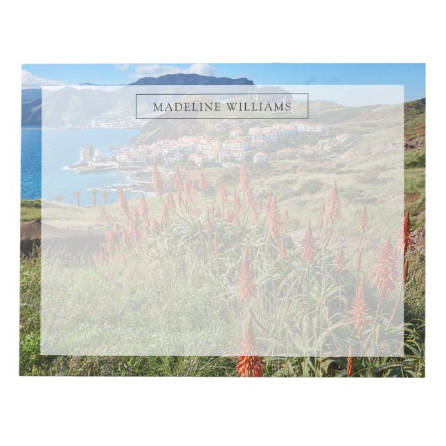 Bloc De Notas Flores | Isla Madeira Portugal (Frente)